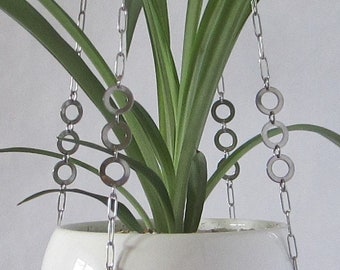 Circle Charm Stainless Steel Plant Hanger, Hanging Plant Shelf