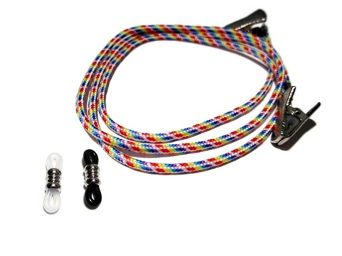 Rainbow Paracord Eyeglass Cord Pick You Eyeglass Grips Pick Etsy