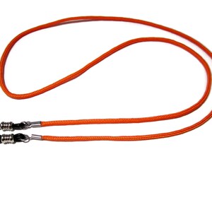 Orange Paracord Eyeglass Holder Cord, Pick Your Eyeglass Grips, Pick