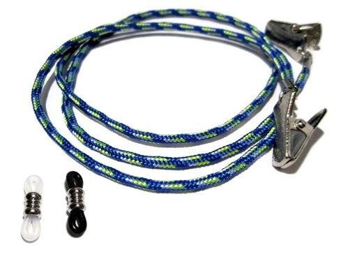 316 and White Paracord Clip Eyeglass Holder ATLanyards Blue CHOOSE YOUR SIZE Glasses Cord Maroon 