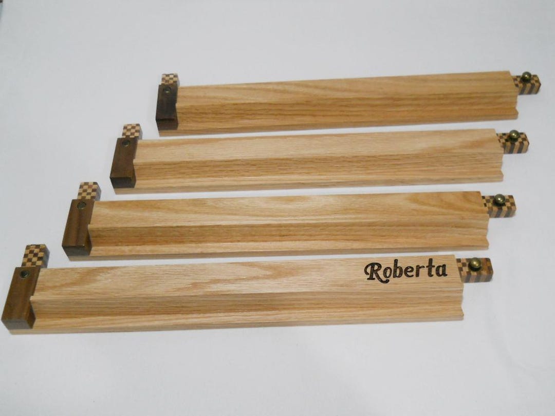 Mah Jongg Jong Mahjong Wood Rack - Set of 4 - Hand Made With Oak ...