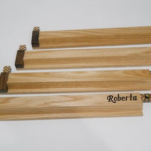 Mah Jongg Jong Mahjong wood Rack - Set of 4 - Hand made with Oak & Walnut - Free Shipping-  Personalization - Great gift for someone special