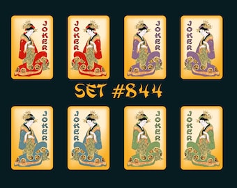 Mahjong Gioco Da Tavolo Mah Jongg Jong Mahjong 10 Joker Stickers Dragon - Set #807 ** Free Shipping Mahjong Rummy Game - Foto 7