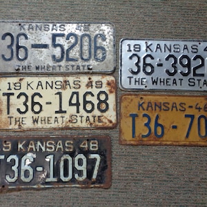 License Plates/Vintage/Kansas