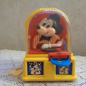 Disney/Disco Bank/Plastic/Vintage