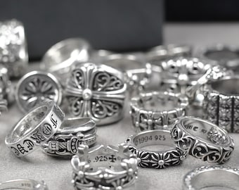 CH Punk Classics Cross Rings Gothic Jewelry Birthday Gift