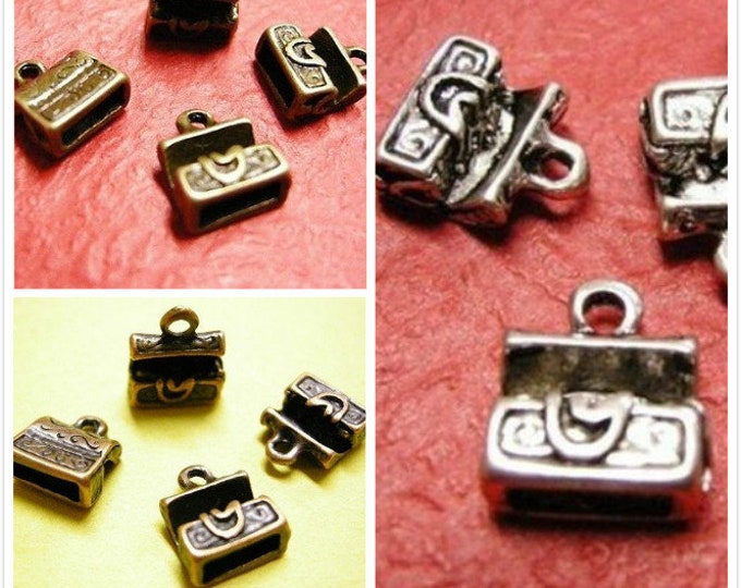 6pc antique metal alloy jewelry box pendant-pls pick a color