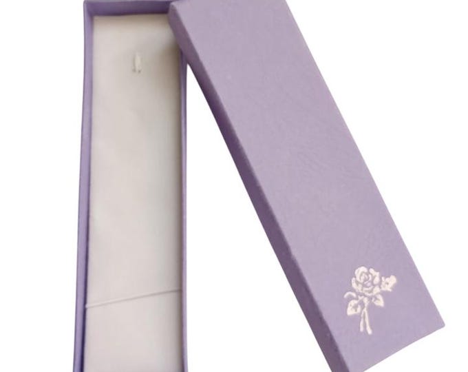 4 pcs 5.51 x 1.57 x 0.75" Rectangle Shape Jewelry Box Necklace Bracelet Storage Box