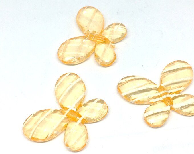 8pc 30x24mm acrylic butterfly beads-889