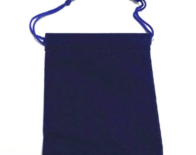 8pc dark blue color 3.5x3 inch  velvet gift bags