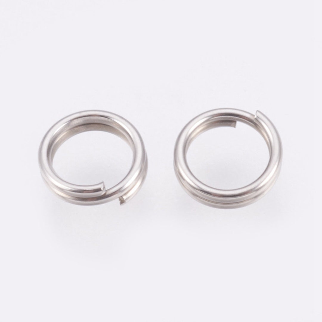 100pc 304 Stainless Steel Split Rings-pls Pick a Size - Etsy