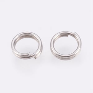 100pc 304 Stainless Steel Split Rings-pls pick a size