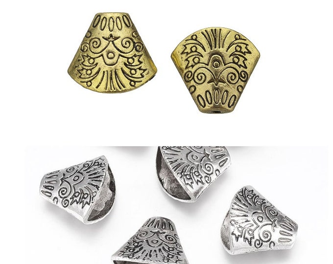 10pc 20x19mm  metal flat bead caps-pls pick a color