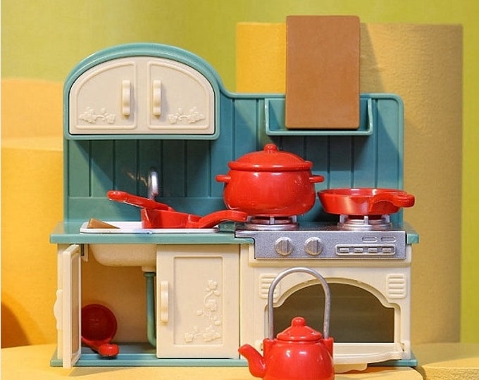 9pc Dollhouse Miniature Kitchen Playset