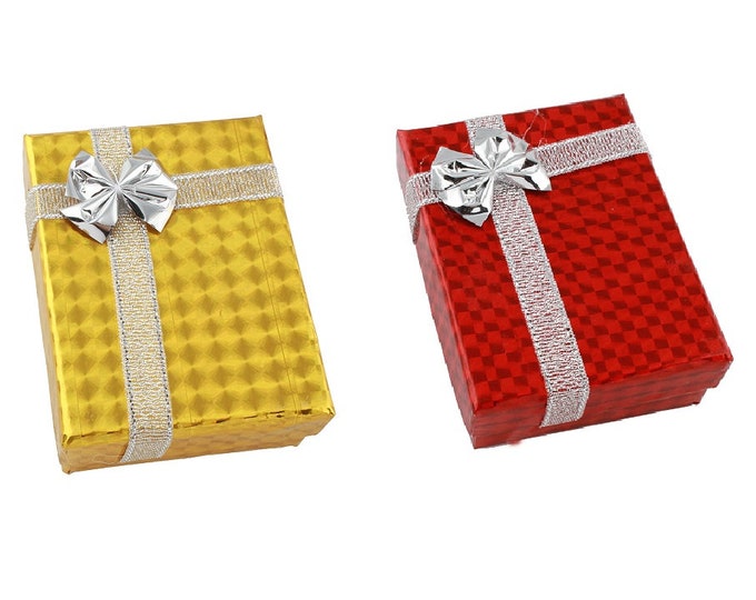 4  paper gift boxes for small necklace-pls pick a color