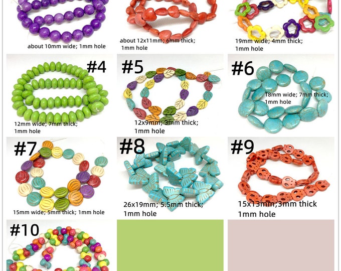 1 Strand Synthetic Turquoise Beads Strand-pls pick a style