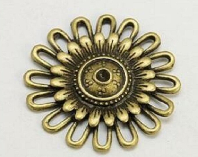 5pc 31mm antique bronze zinc alloy connector-6907