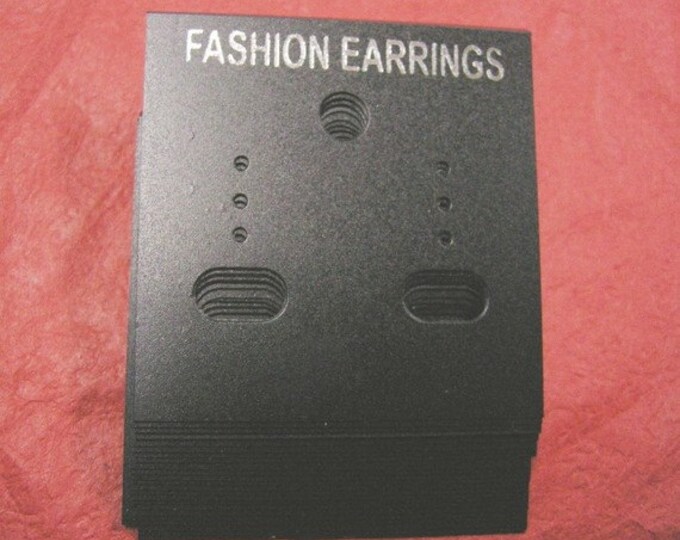 20pc black plastic earring display cards-6766