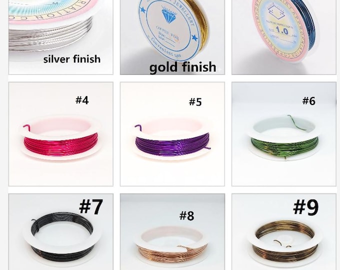 1 roll 2.5 meters COPPER wire 1mm -pls pick a color