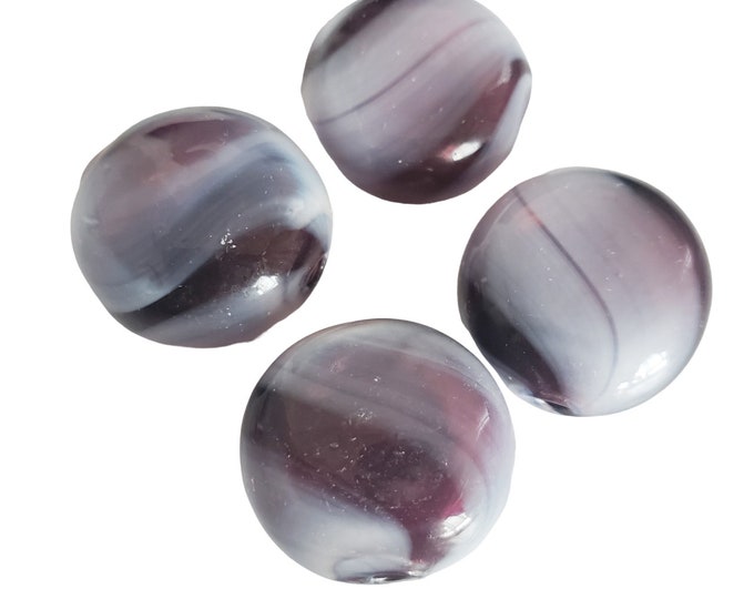 4pc 19x12mm blown hollow glass beads flat round  shape