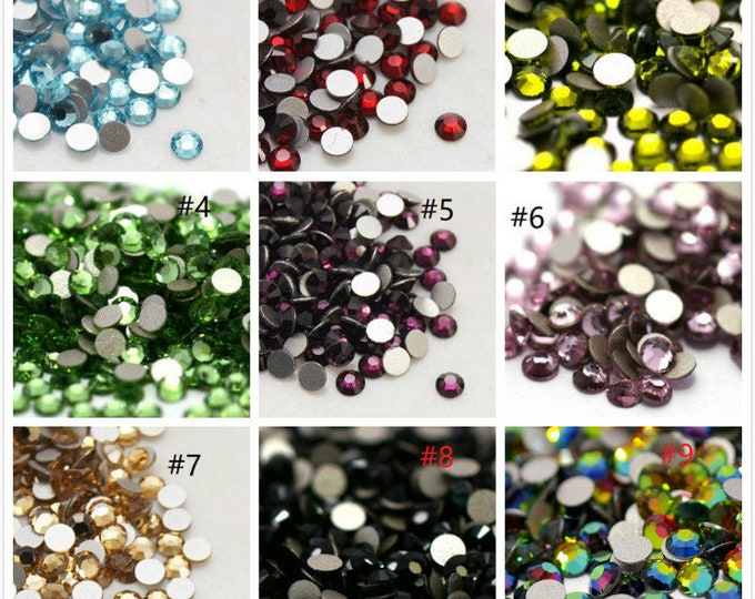 Wholesale 1440pcs  High Quality Flatback Rhinestone SS16-pls pick a color