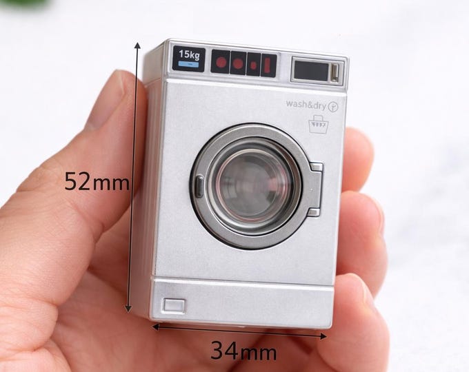 Dollhouse miniature washer, Play Scene Photography Decoration Props Set