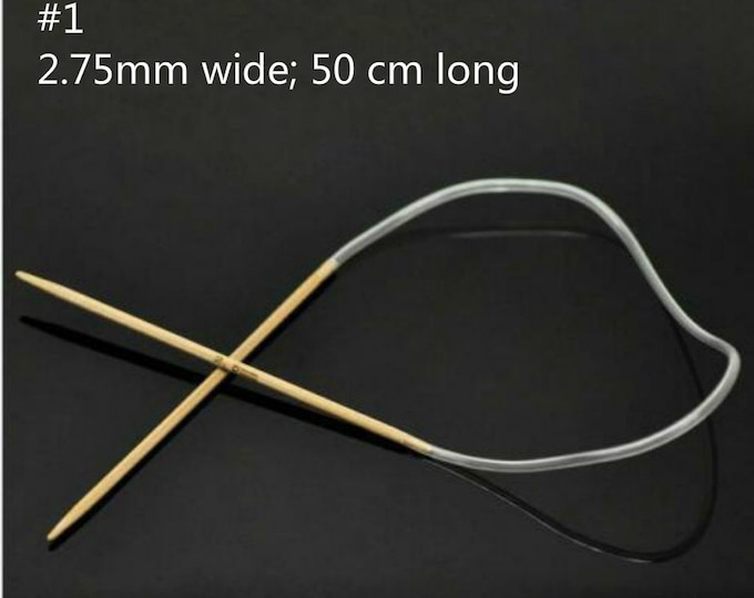 1PC Bamboo Circular Knitting Needle -pls pick your size