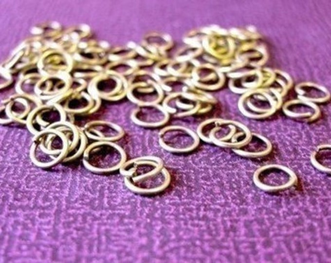 100pc 6mm antique bronze jump ring gauge 22-3582