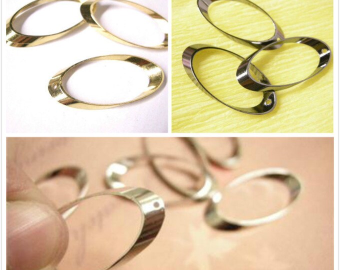 12pc  29x14mm metal oval shape links-pls pick a color