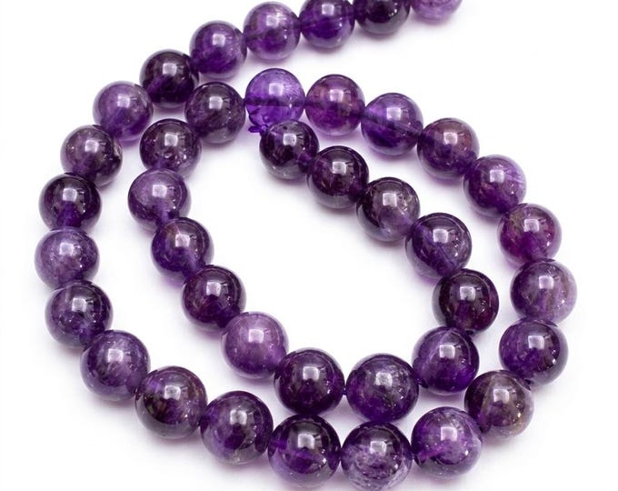 1 strand 15 inch Round  Amethyst Beads Strand 10mm