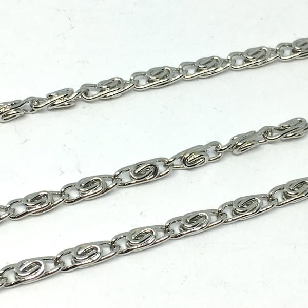 SALE-5 feet Myriad Iron Chain in platinum color-S499