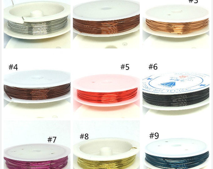 1 roll 3 meters COPPER wire 0.8mm -pls pick a color