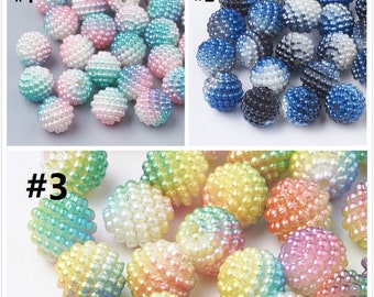 10pc 10mm Imitation Pearl Acrylic Beads-pls pick a color