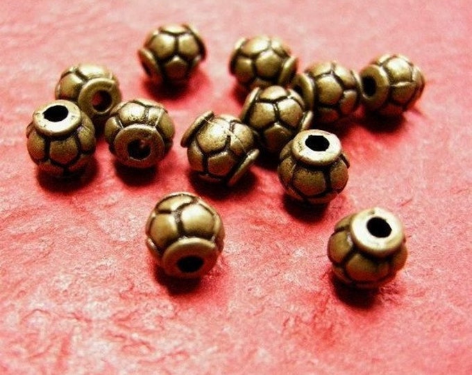 24pc antique bronze lead nickel free bead/spacer-3028x2