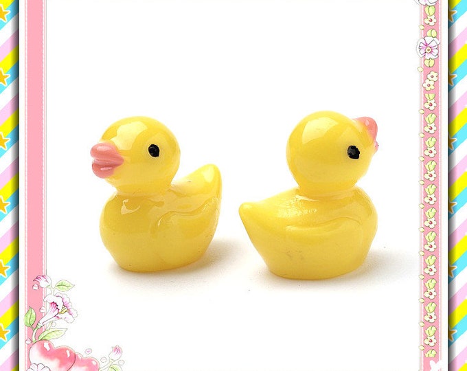 12pc resin duck cabochons- pls pick a size