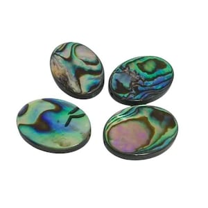 2PC Abalone Shell/Paua Shell Beads, Oval, 18x13mm