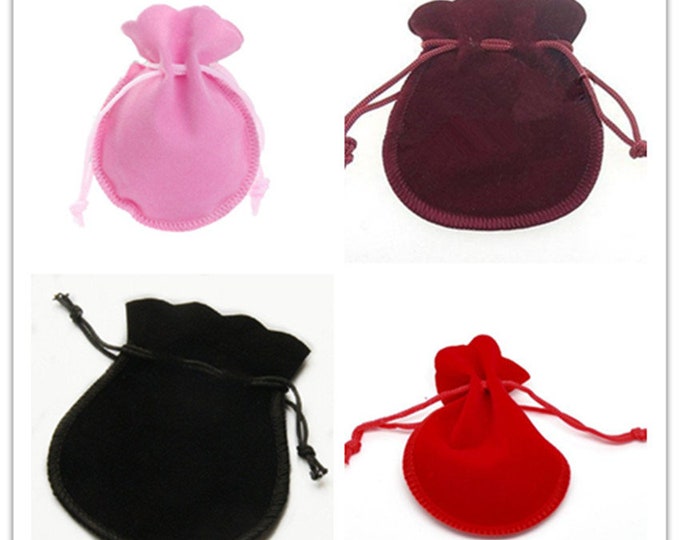 8pc 9x7cm velvet small gift bag pouches-pls pick a color