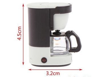 Miniatur Kaffeemaschine Puppenhaus Zubehör - 1:12 Küchengerät für Puppenhaus Dekor & Sammler