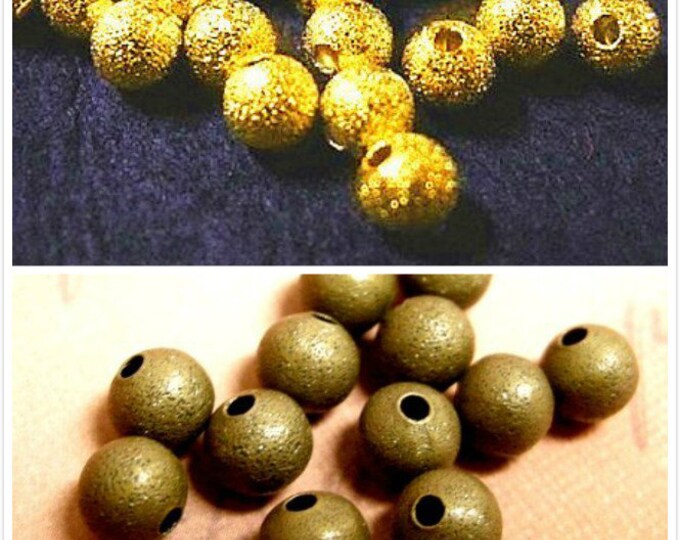 24pc 4mm stardust round beads-pls pick a color