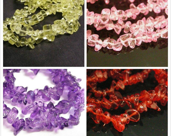 34 inch Piezo Glass Chips Strands -pls pick a color