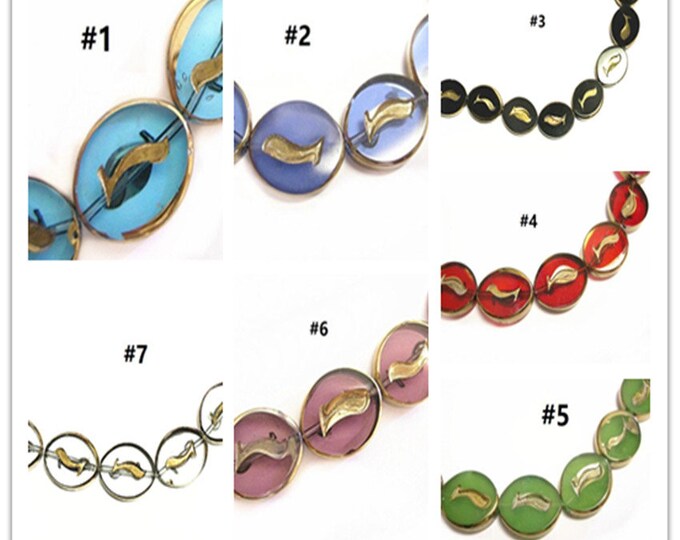 12pc 17x14mm copper plated flat oval glass beads-pls pick a color