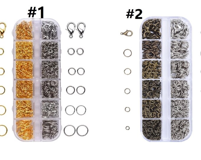 1 box of jump rings and lobster clasps- pls pick a color