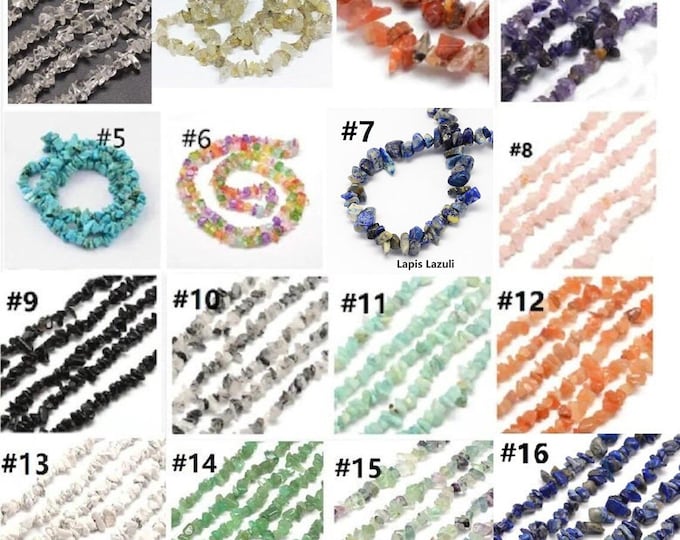 33 Inch Strand  Gemstone nuggets /Chips-pls pick your stone
