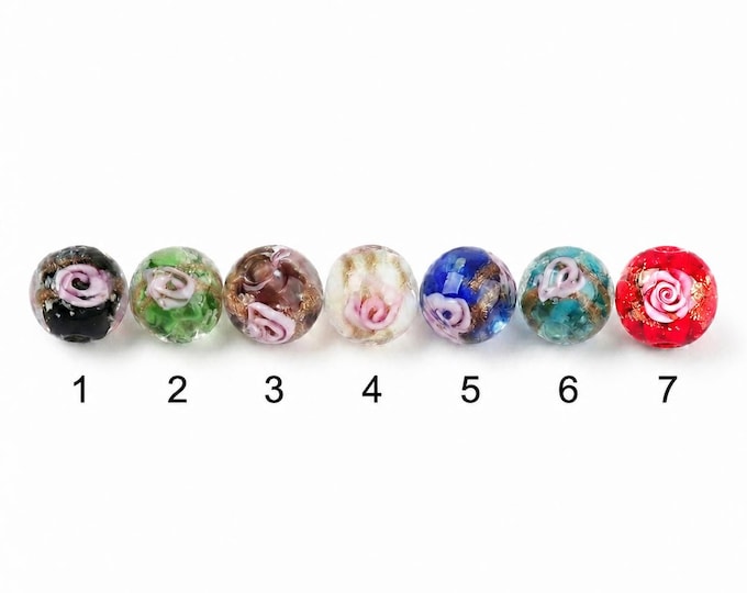 4pc 12mm Luminous Lampwork Beads glow in the dark -pls select your color