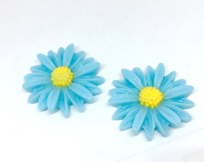 4pc 27mm resin flower cabochons-4811