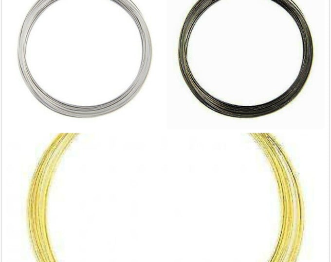 11.5cm  memory wire 12 loops for necklace 1mm thickness-pls pick your color