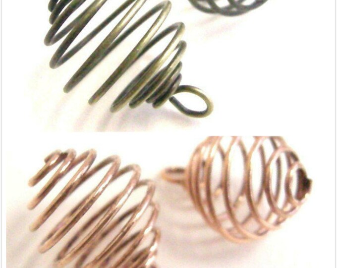 10PC Antique finish 20x28mm spring pendants beads-pls pick a color
