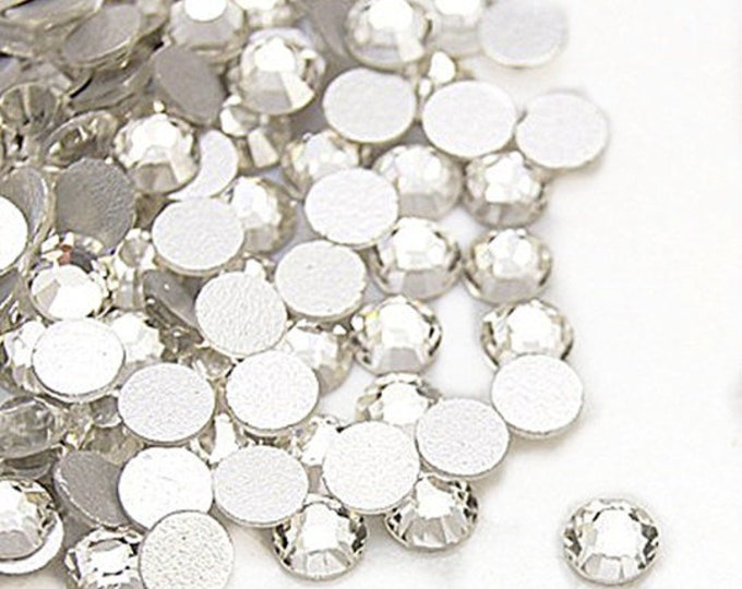 Wholesale 1440pcs clear High Quality Flatback Rhinestone- pls pick a size