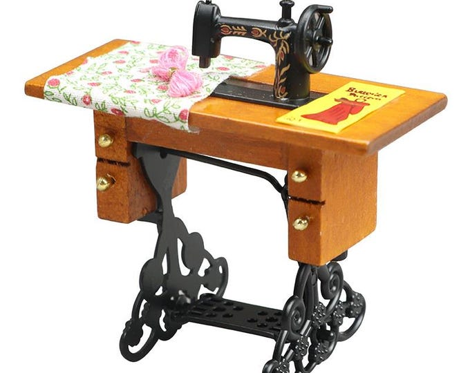 1pc Mini Sewing Machine , for Dollhouse Accessory, Pretending Prop Decorations