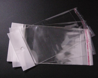100 OPP self adhesive seal clear plastic bags, cellophane bags-pls pick a size